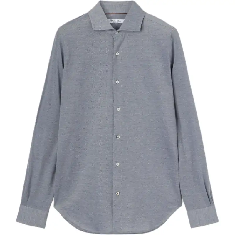 Loro Piana Shirt Men's Quartz Blue