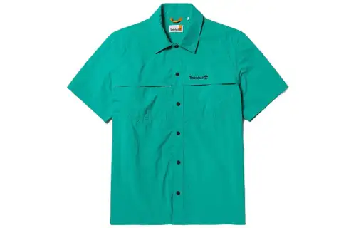 Timberland Shirts Men's Green Lapel Moderate Other