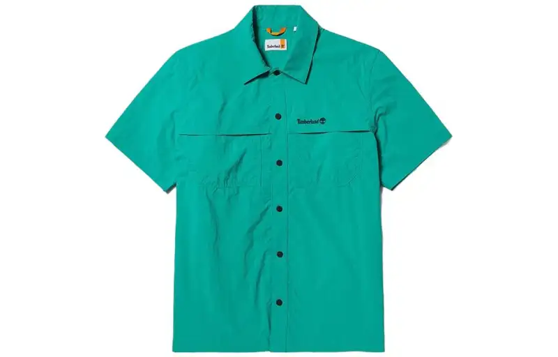 Timberland Shirts Men's Green Lapel Moderate Other
