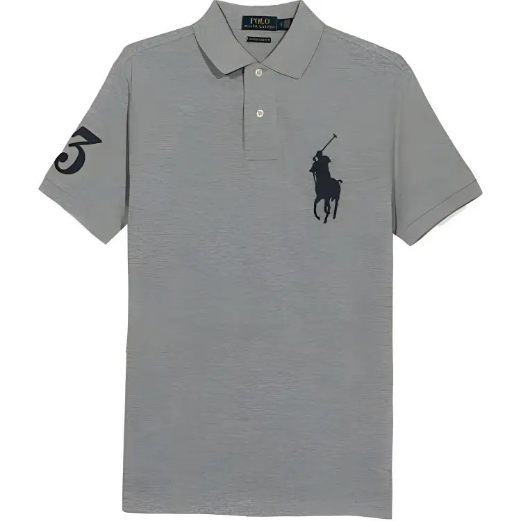 Polo Ralph Lauren Polo Shirts Men's Gray Polo Collar Moderate Straight Fit