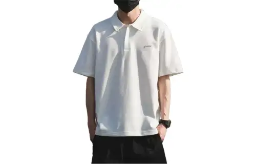 Li Ning Fitness Collection Sports Lifestyle Collection Polo Shirt Men's White