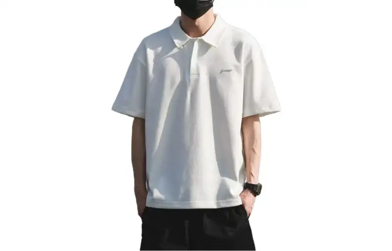 Li Ning Fitness Collection Sports Lifestyle Collection Polo Shirt Men's White