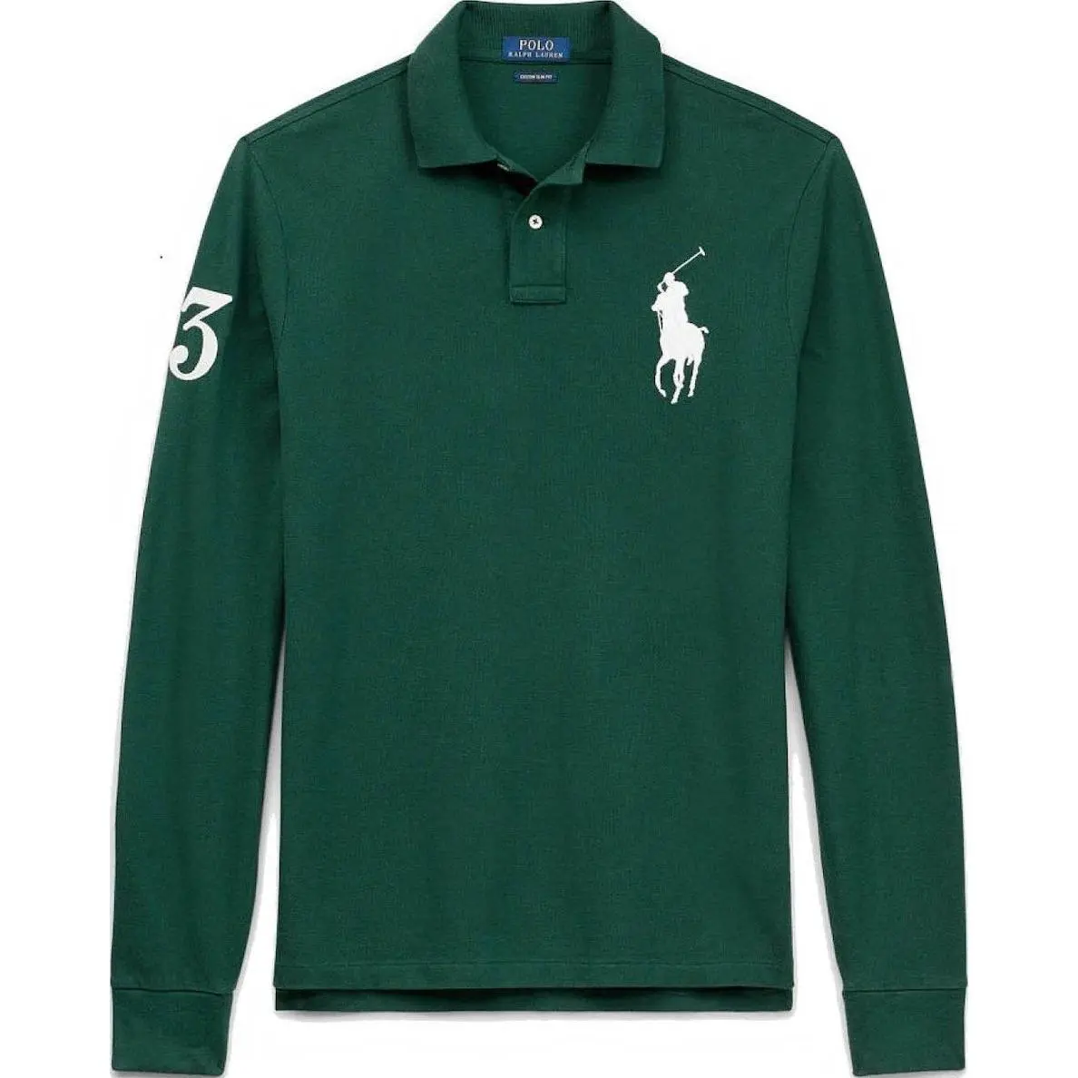 Polo Ralph Lauren Big Pony FW23 Polo Shirt Custom Slim Fit Men's Green