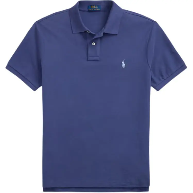 Polo Ralph Lauren Polo Shirt Custom Slim Fit Men's Marine Blue