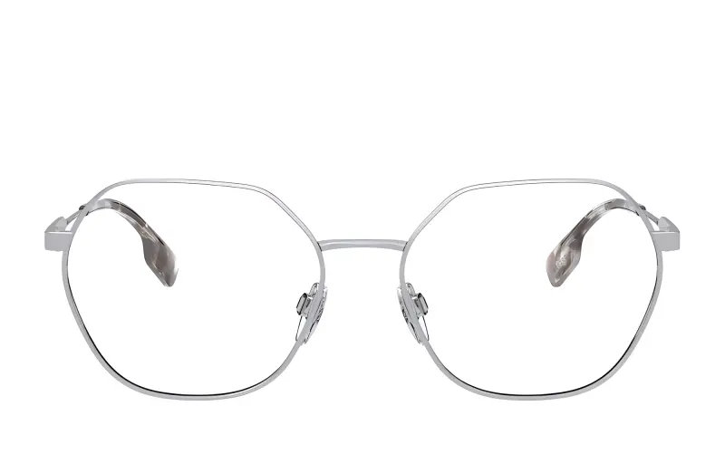 Burberry Acetate Irregular Shape Eyeglass Frames Unisex