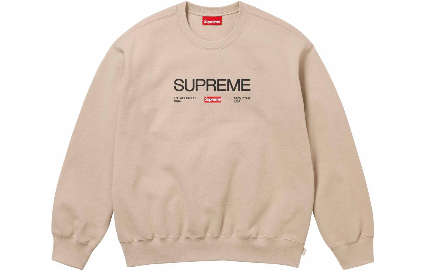 Свитшот Supreme Established Crewneck (черный)