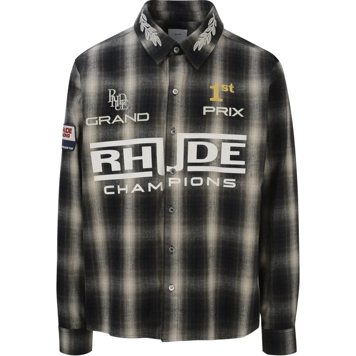 Мужская рубашка RHUDE (черная)