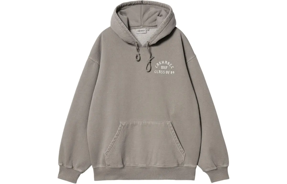Carhartt WIP SS24 Hooded Class Of 89 Sweat Sweatshirt Men's Gray