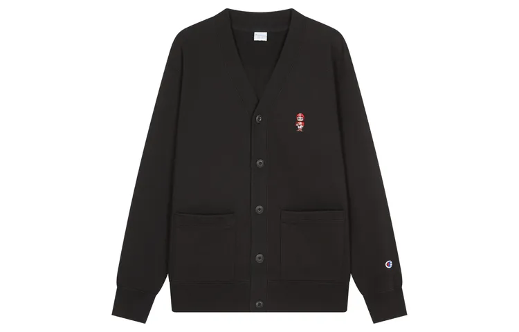 Champion V Neck Cardigan Sweatshirt Japan Version Unisex