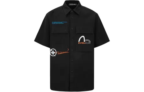 EVISU Shirts Men's Lapel Moderate Other