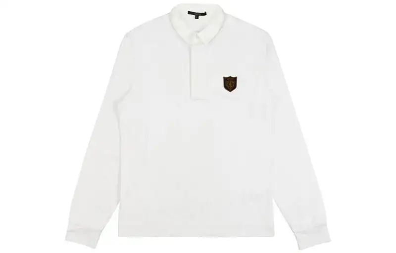 GUCCI Polo Shirts Men's White Polo Collar Moderate Other