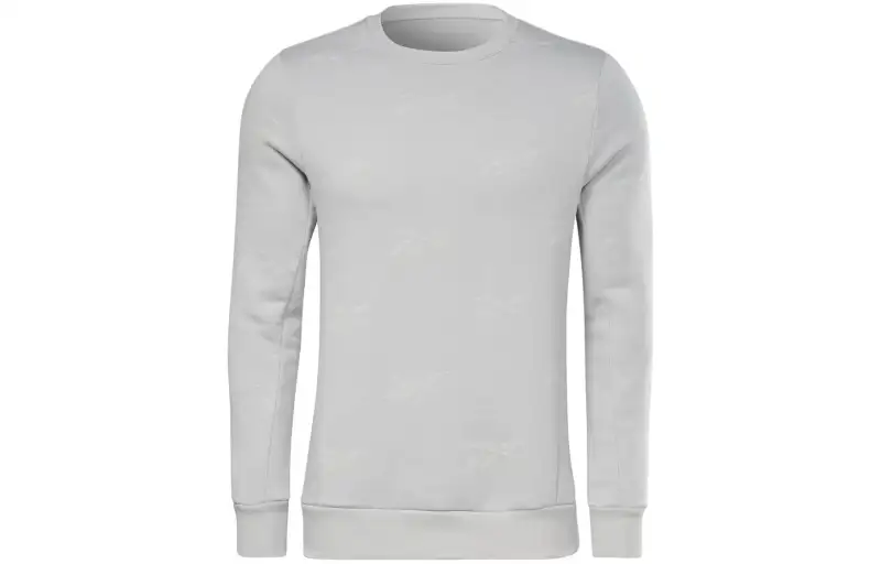 Reebok Sweatshirts Men's Gray Crew Neck Moderate Regular
