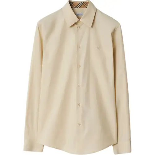 Burberry EKD-embroidered cotton shirt