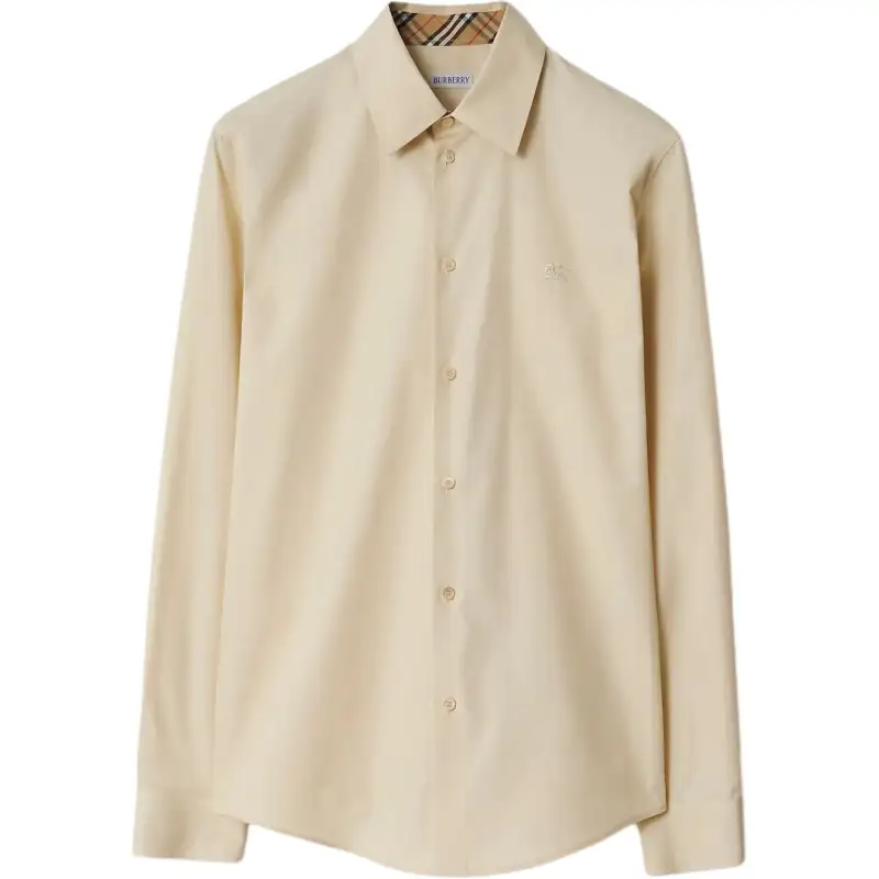 Burberry EKD-embroidered cotton shirt
