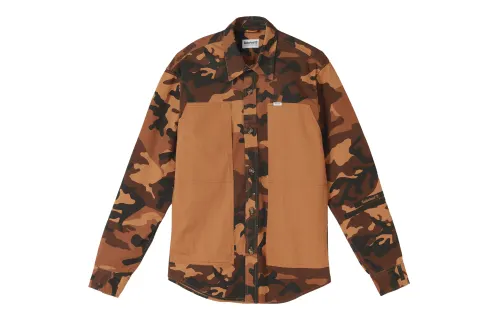 Timberland Shirt Men's Yellow Camouflage