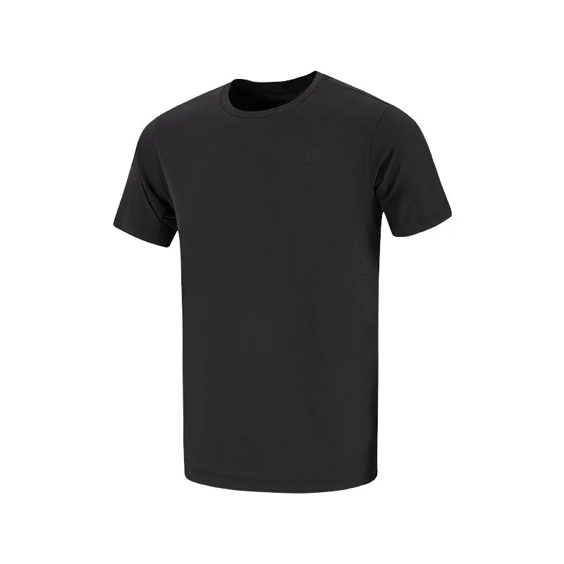 ASICS T-Shirts Men's Black Crew Neck Thin