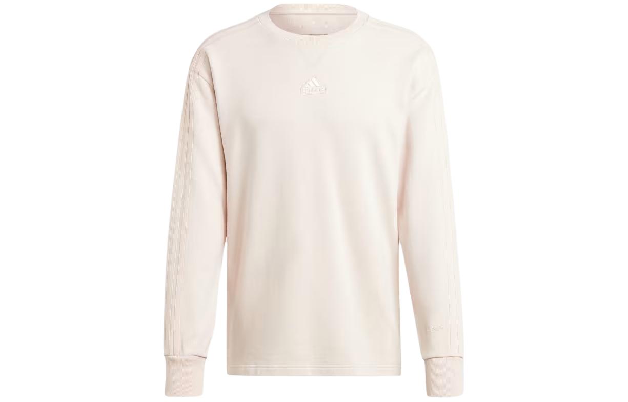 Adidas All Szn French Terry 3 Stripes Garment Wash Crew Sweatshirt