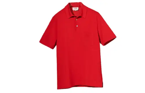 HERMES SS23 Polo Shirt Men's Red