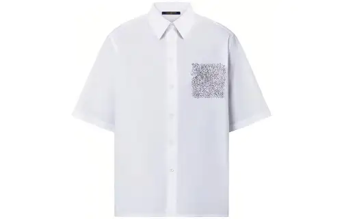 LOUIS VUITTON Pre Owned 2010s Embroidered pocket Shirt