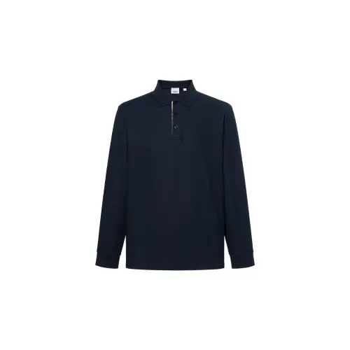 Burberry SS24 Polo Shirt Men's Blue Black