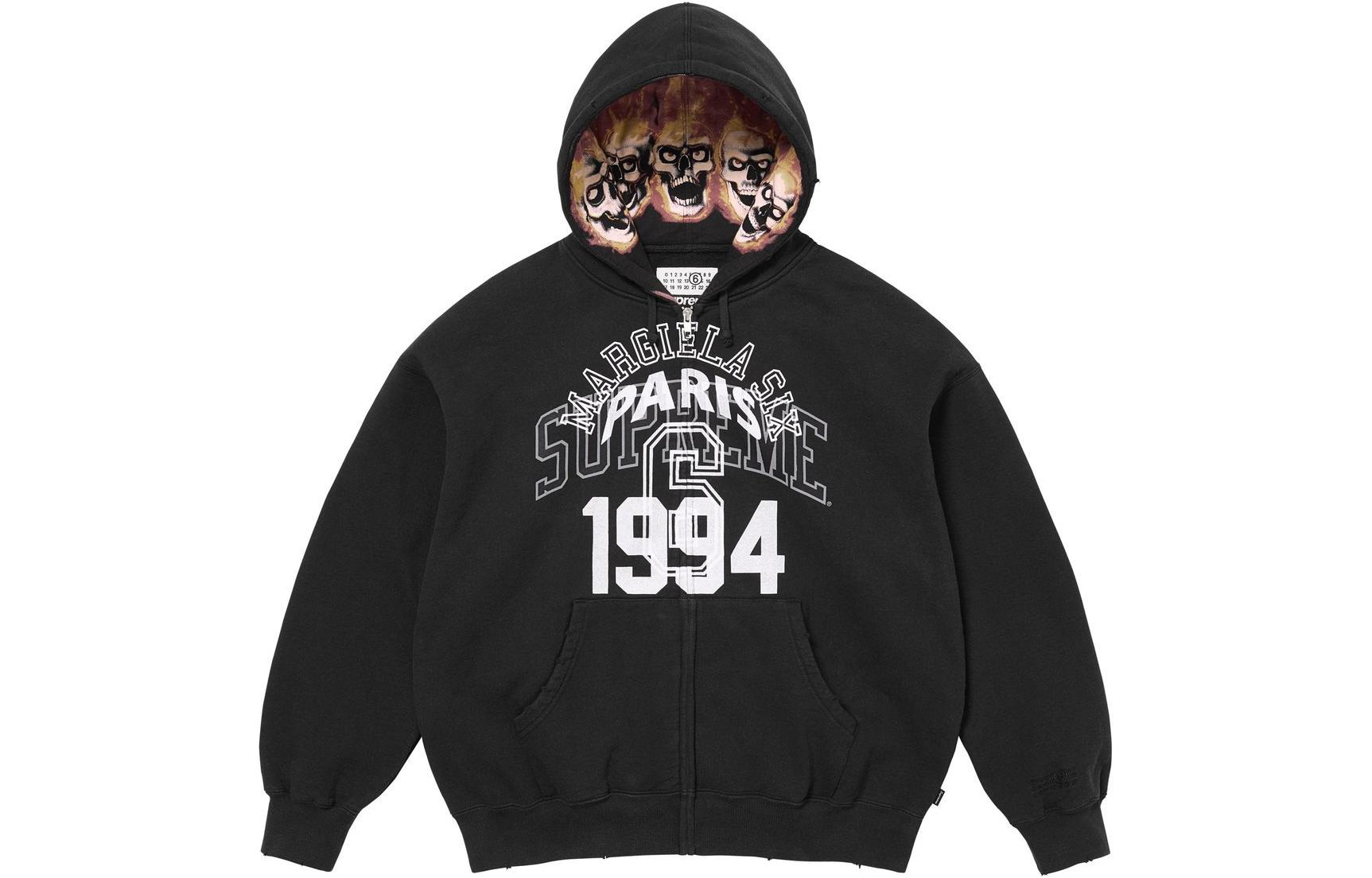ミスマルノタマ Supreme x MM6 Maison Margiela Zip Up Hooded Sweatshirt SUP-SS24