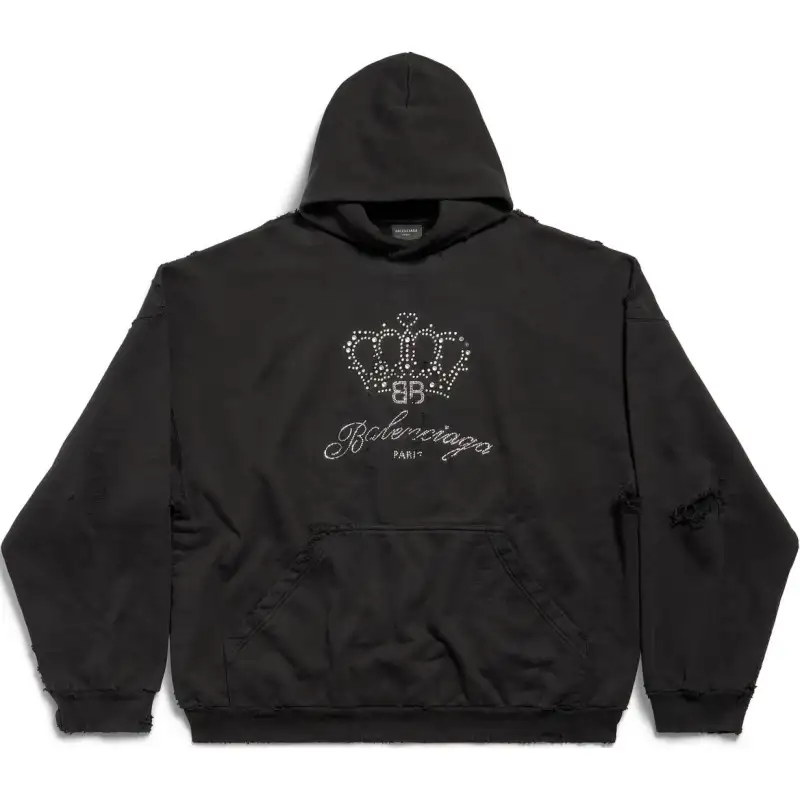 Balenciaga Sweatshirt Loose Fit Unisex Black