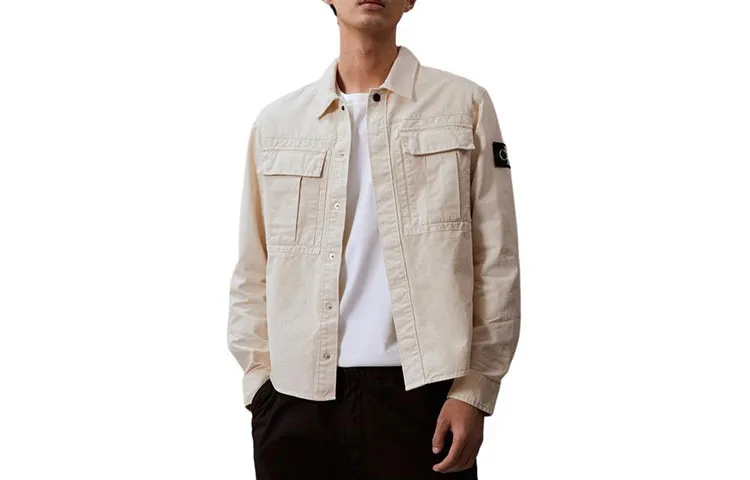 CALVIN KLEIN Shirt Men's Oat Milk
