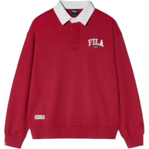 FILA Polo Shirts Unisex Red Moderate
