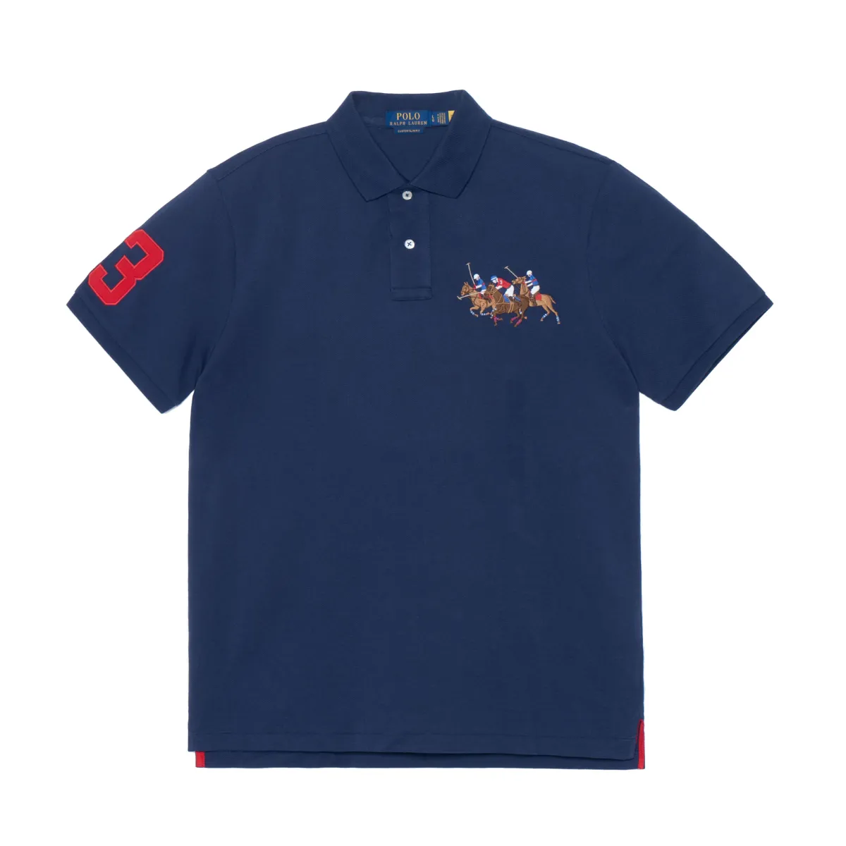 Polo Ralph Lauren SS22 Polo Shirt Custom Slim Fit Men's Marine Blue