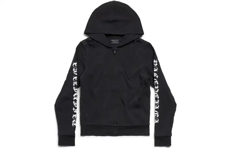 Balenciaga SS24 Sweatshirt Slim Fit Unisex Black