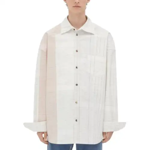 Bottega Veneta Shirt Men's White Pink