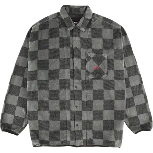 Vans Shirts Men's Black Gray Lapel Moderate
