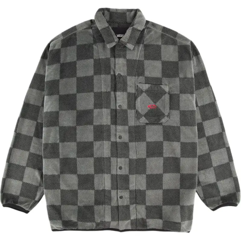 Vans Shirts Men's Black Gray Lapel Moderate