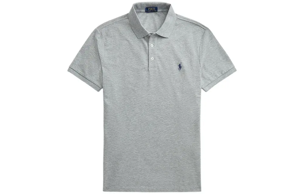 Polo Ralph Lauren FW22 Polo Shirt Custom Slim Fit Men's Gray