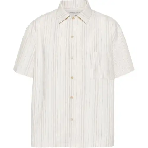 Golden Goose Shirts Men's Beige Lapel Moderate Other