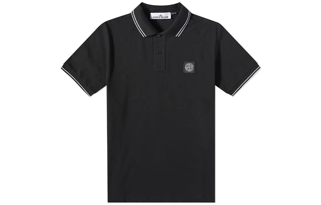 STONE ISLAND Polo Shirt Men's Black
