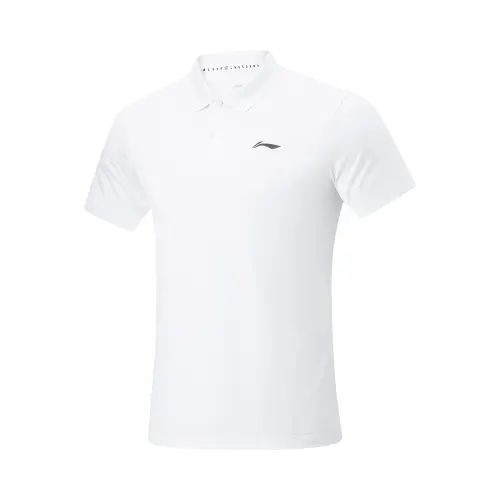 Li Ning Fitness Series Polo Shirt Men's White