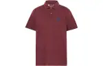 Timberland Polo Shirts Men's Dark Red Polo Collar Moderate Straight Fit