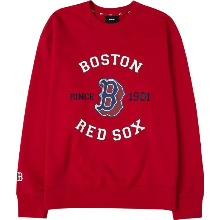 MLB Sweatshirts Unisex Red Crew Neck Moderate Regular