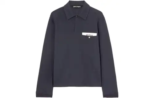 Palm Angels Sartorial Tape long-sleeved polo shirt