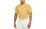 Nike Polo Shirts Men's Ginger Yellow Polo Collar Moderate Straight Fit