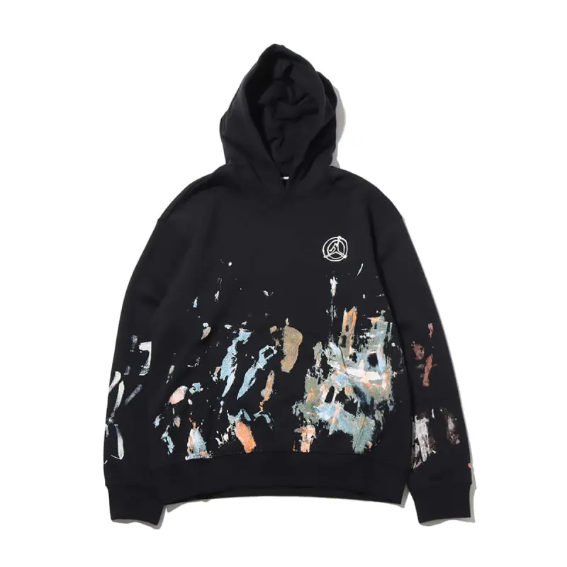 Jordan Sweatshirts Men's Black Hooded Moderate Regular