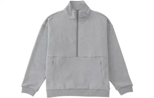 New Balance Sweatshirts Men's Gray Stand Collar Moderate Regular