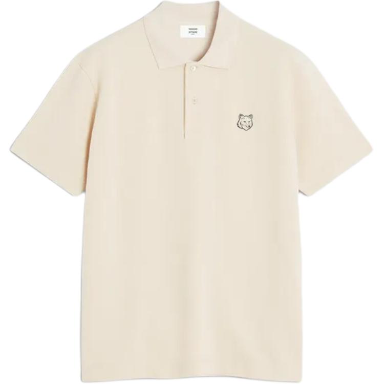 Мужское поло Maison Kitsune (серое)