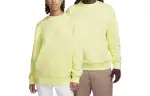Nike Sweatshirts Unisex Yellow Crew Neck Moderate Regular