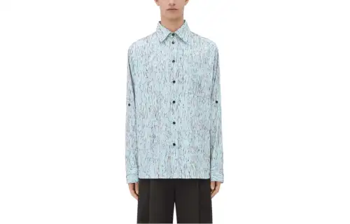 Bottega Veneta SS24 Shirt Men's Bubbles Blue