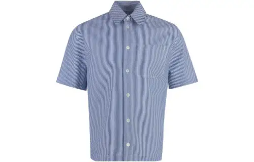 Bottega Veneta Shirts Men's Blue Moderate Other