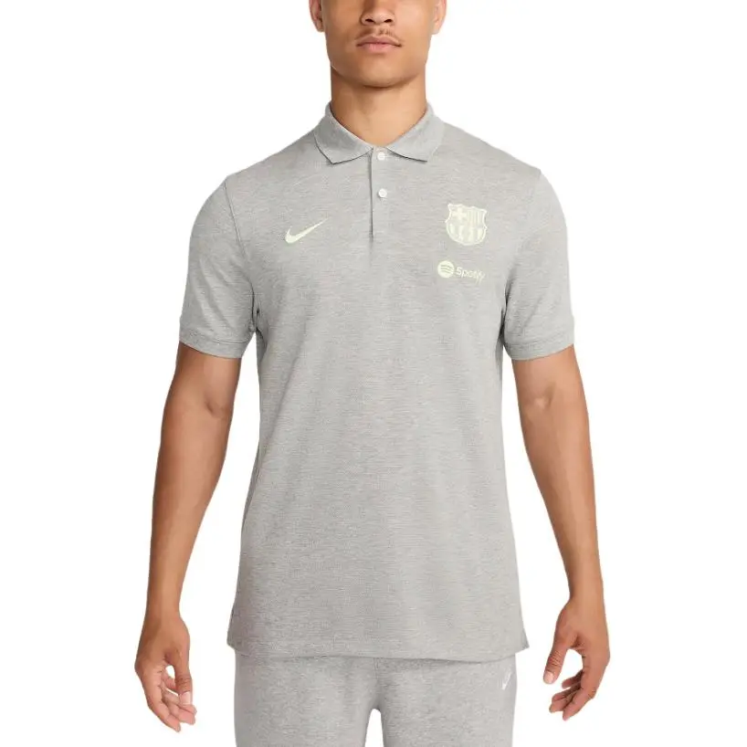 Nike Dri Fit FW24 F.C. Barcelona Polo Shirt Men's Dark Gray