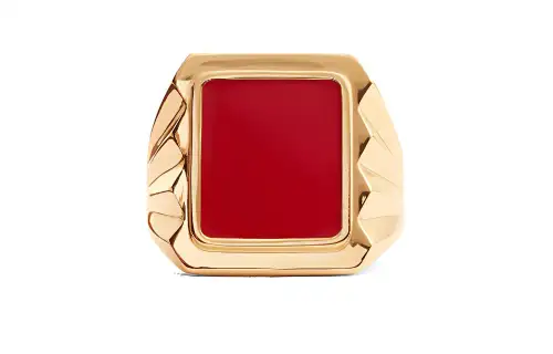 Bottega Veneta Rings Men's Red