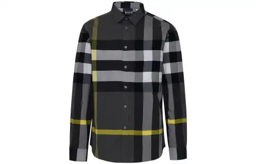 Burberry Shirts Men's Lapel Moderate Shirt